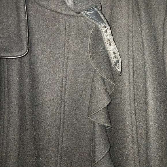 Tahari Wool Lexi Jacket Coat In Black - Sz 2 - Picture 4 of 6